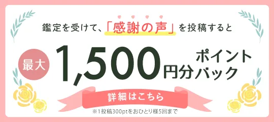 感謝の声投稿で1,500ptバナー